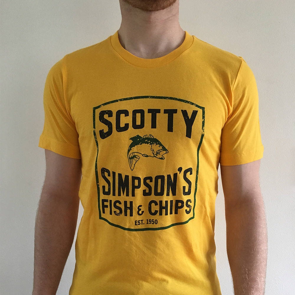 Scotty Simpsons Fish & Chips Short Sleeve Detroit T-shirt - Etsy