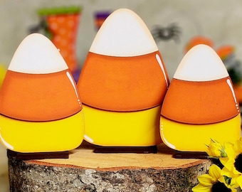 Candy Corn Trio l laser cutting file, Fall cutting file, Halloween, shelf sitter, home decor, Laser file, candy corn, fall banner, SVG