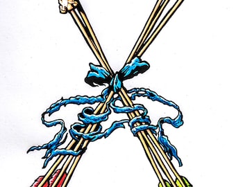 Arrows serigraph