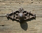 Cabinet knob dresser handle drawer pull door backplate metal knob cast iron knob antique brass vintage antique decorative unique kitchen