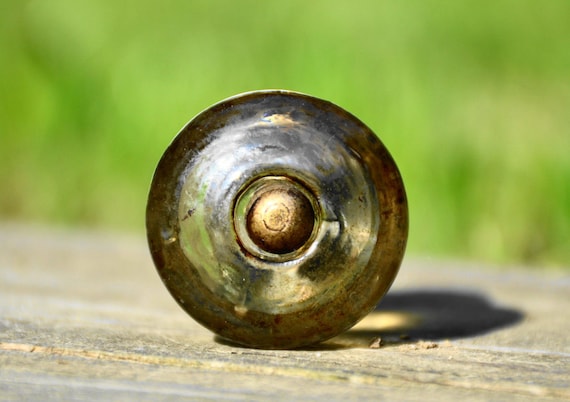 Antique Glass Knob Rustic Cabinet Knob Amber Etsy