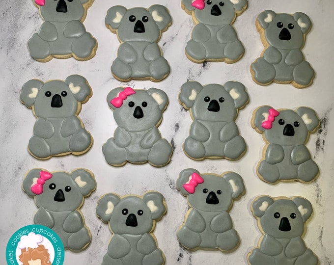 Koala Sugar Cookies Etsy