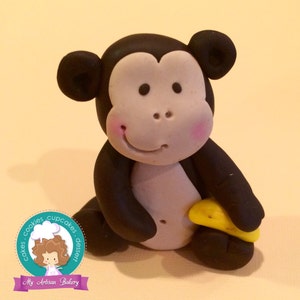 monkey fondant cake topper