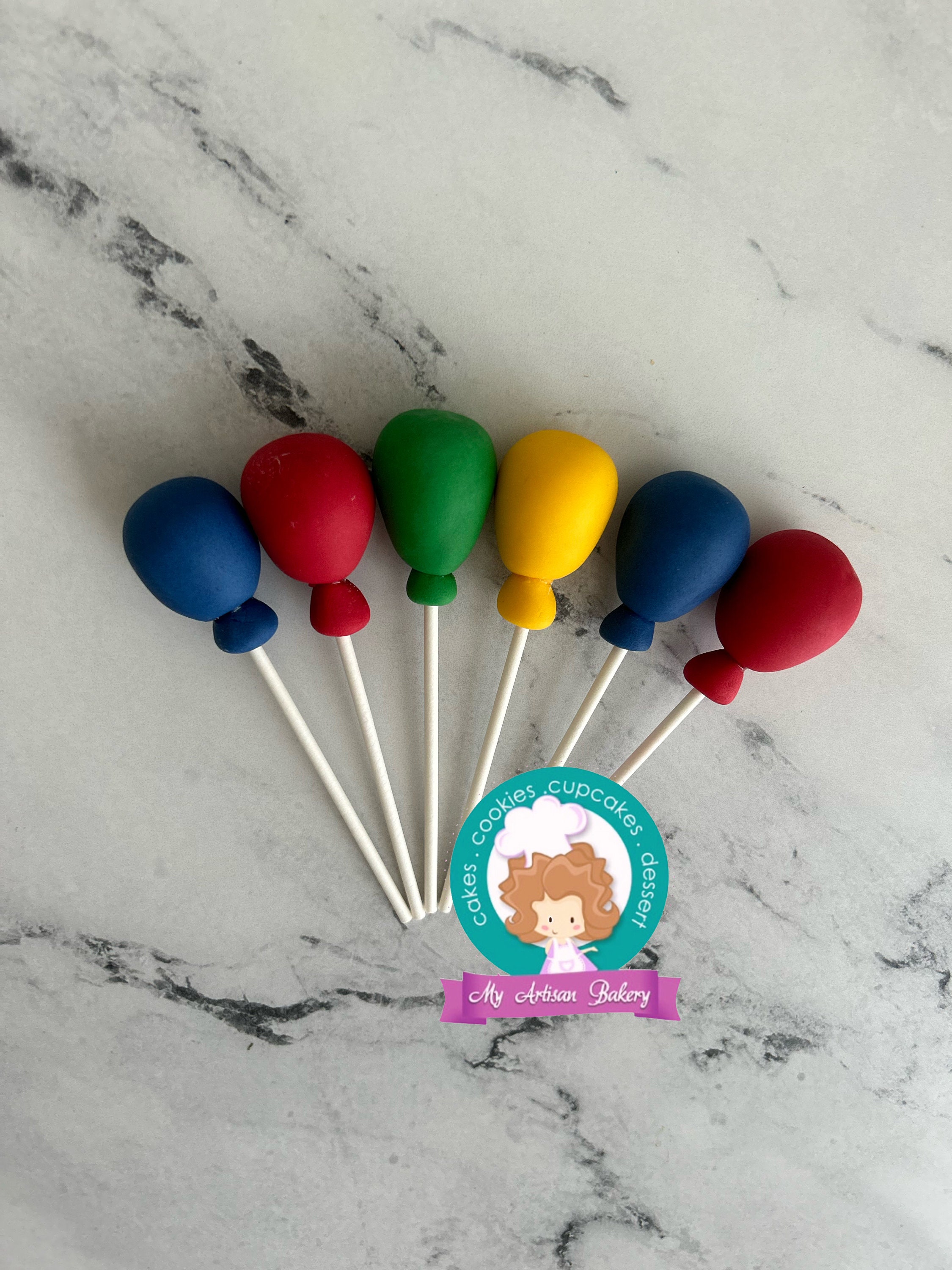 Balloons Fondant Toppers - Etsy
