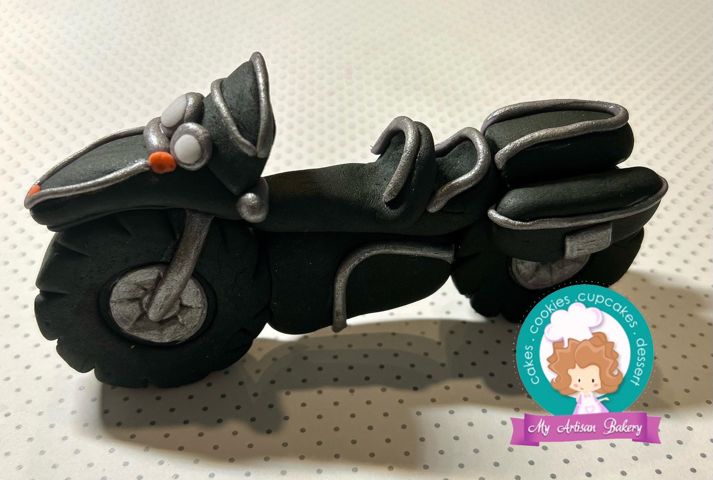 Harley Davidson Pre-Cut Edible Icing Cake Topper - 4 Inch Or 5 Inch