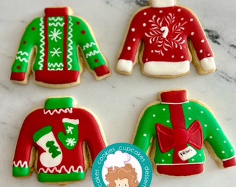 Ugly Sweater Christmas cookies