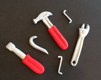 Mechanic tools cake toppers