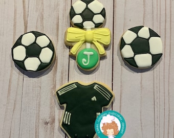 Soccer baby cookies