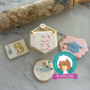 Graduation sugar cookies