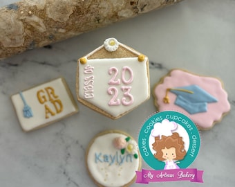 Graduation sugar cookies