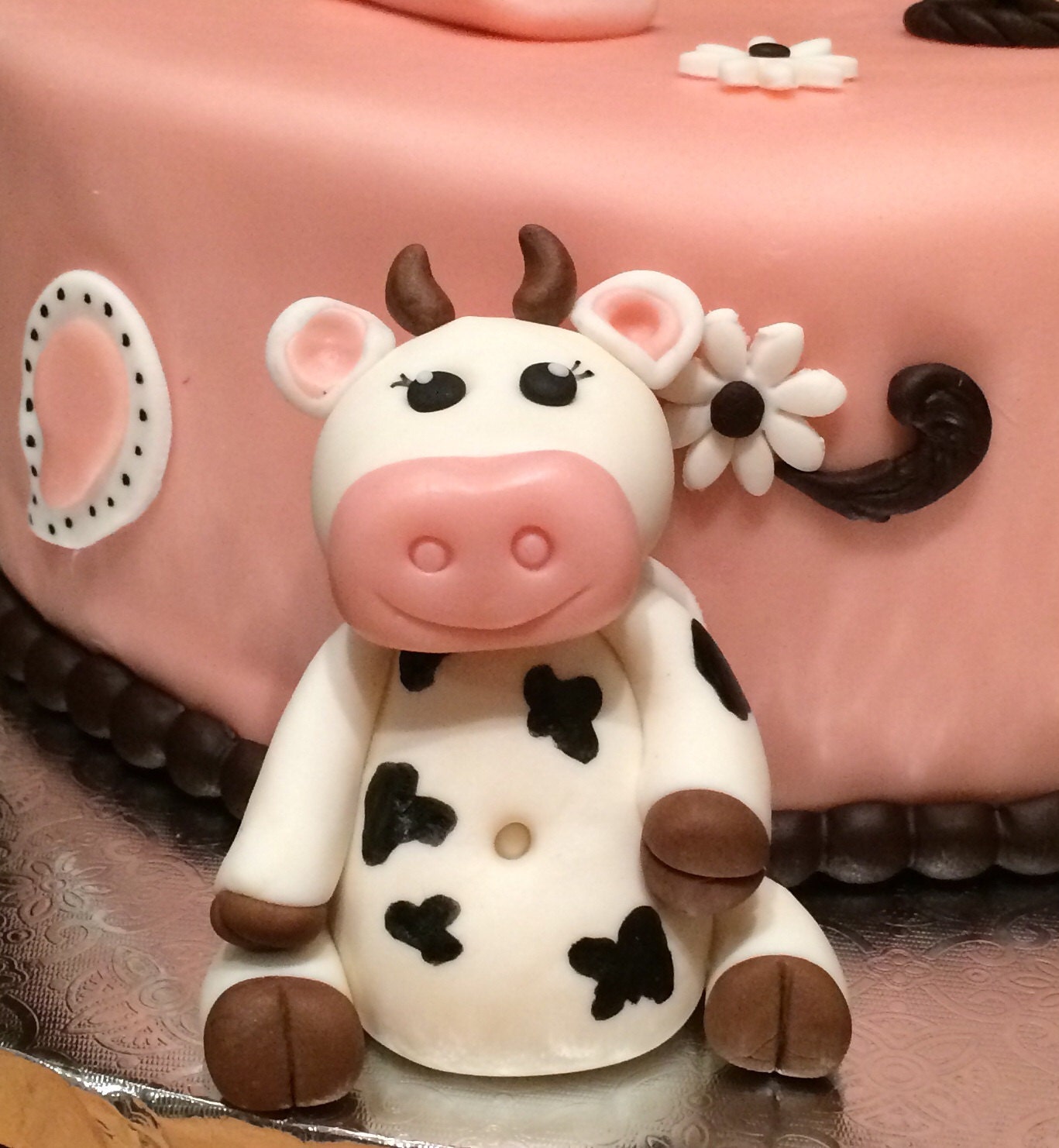 Cow Inspired Fondant Cake Topper Etsy Australia