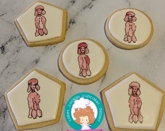French poodle sugar cookies