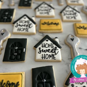 Housewarming sugar cookies