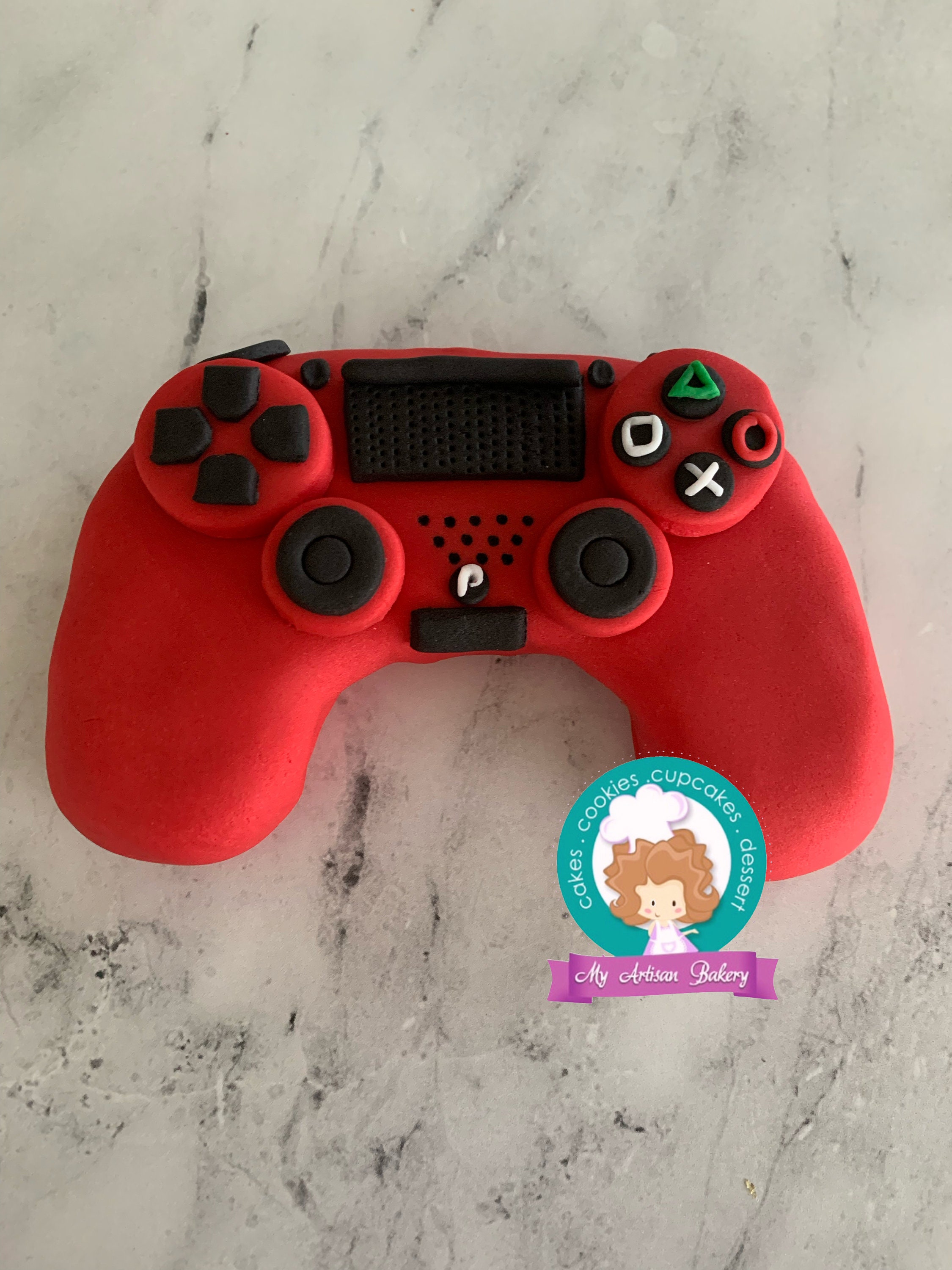 Molde de silicone 1 pc controlador gamepad jogo menino presente molde  açúcar ofício fondant bolo decoração molde animal ferramenta de cozimento