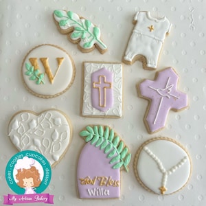 Baptism sugar cookies