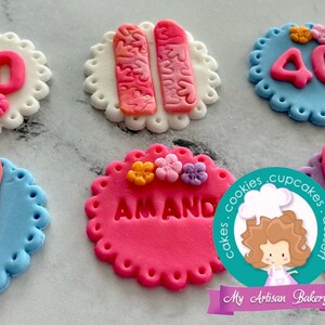 Skies fondant cupcake topper