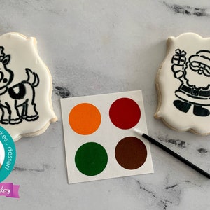 Paint your own Christmas  sugar cookie PYO Cookie