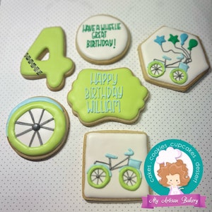 Bicycle sugar cookies