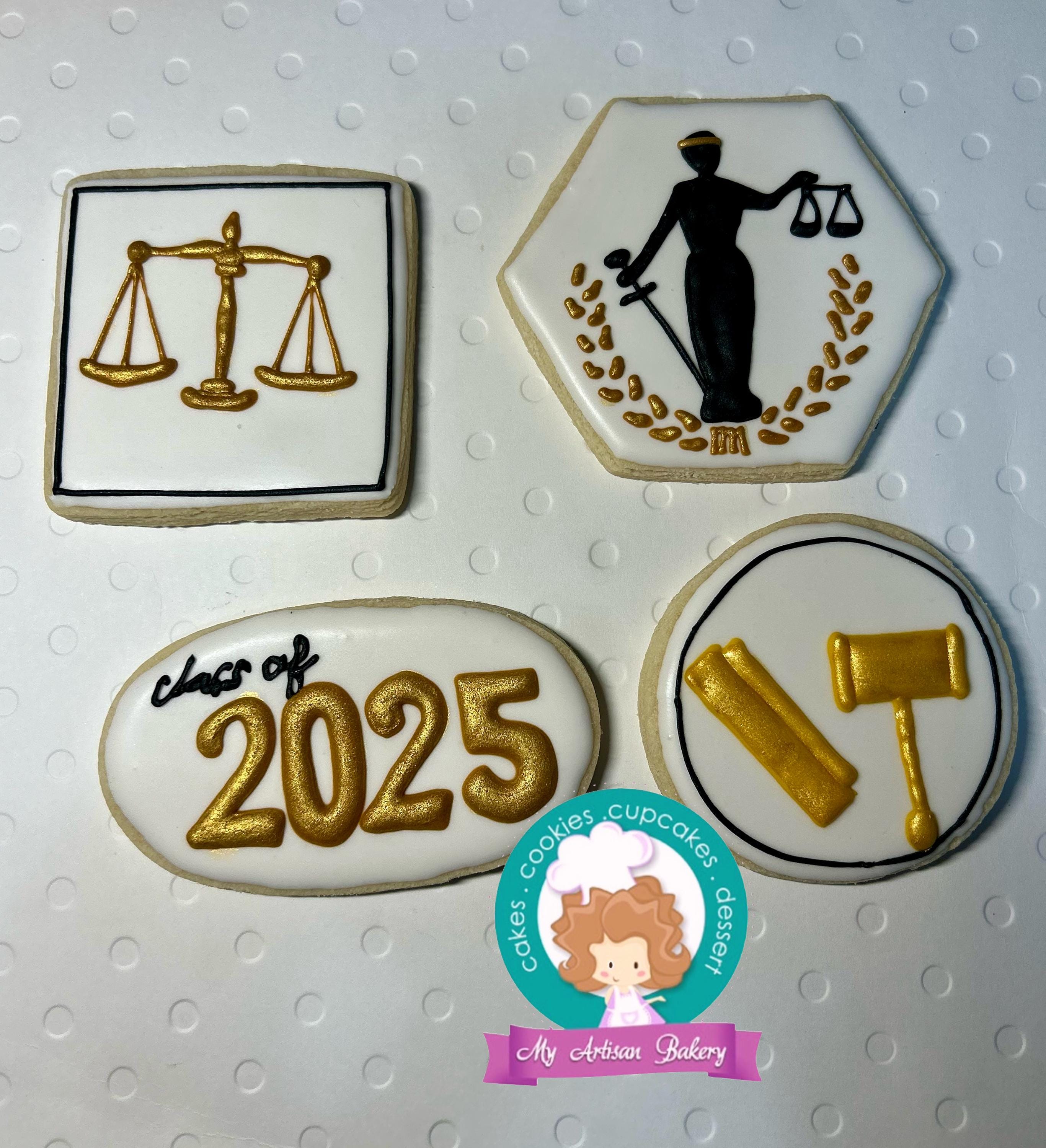 Law School Graduation cookies