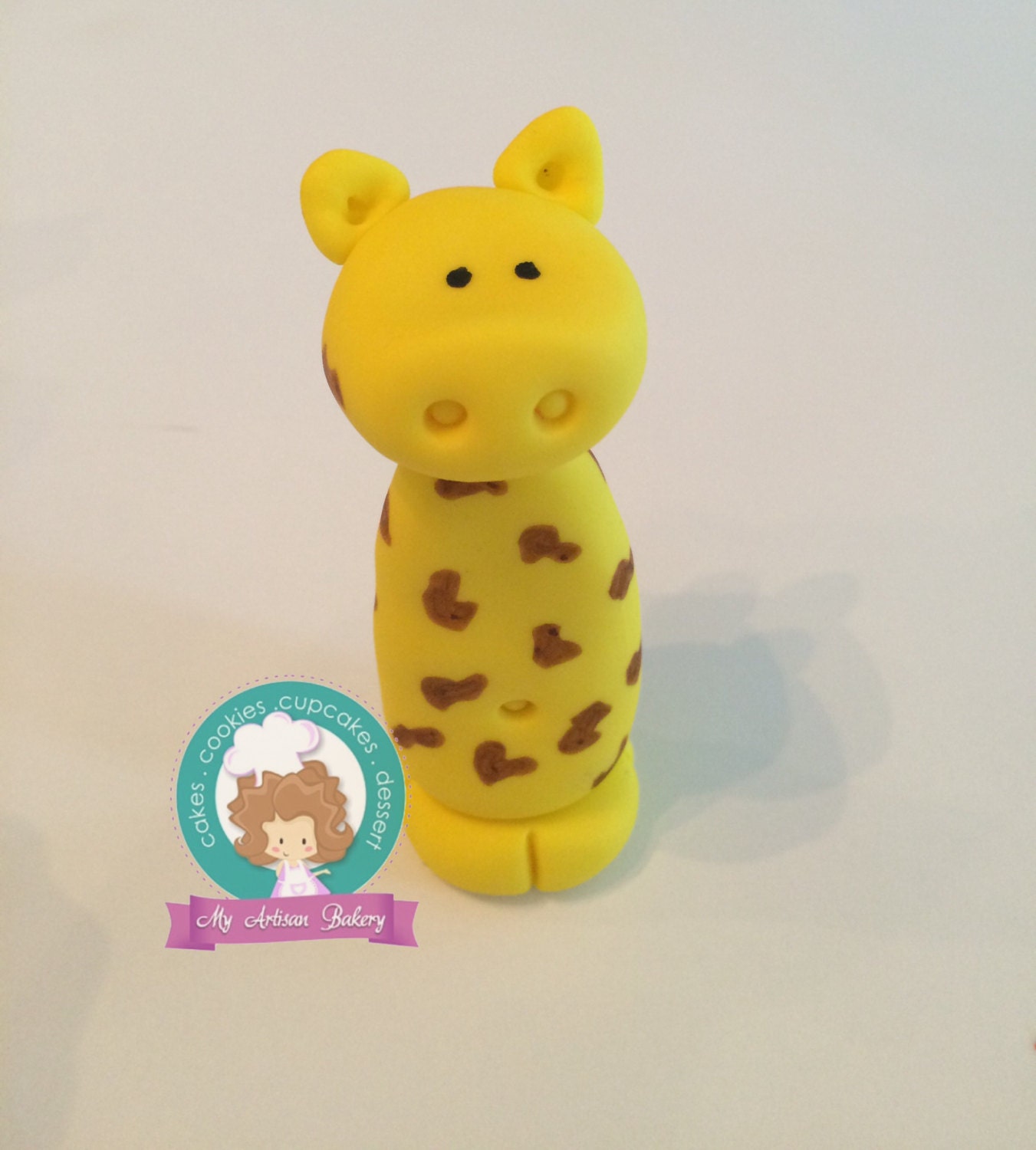 Giraffe fondant cake topper Etsy