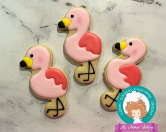 flamingo sugar cookies