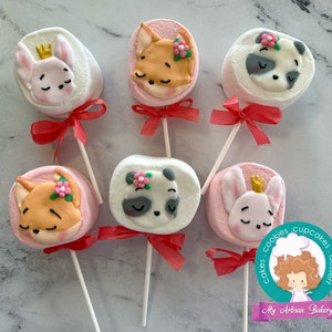 Dance themed marshmallow lollipop