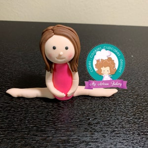 Gymnastics fondant toppers