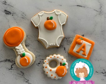 Cutie baby shower sugar cookies
