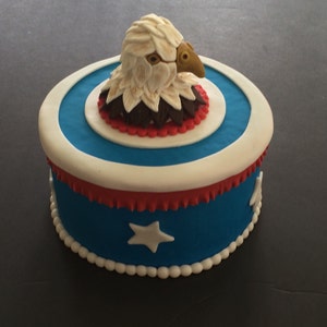 Eagle fondant cake topper Bild 4