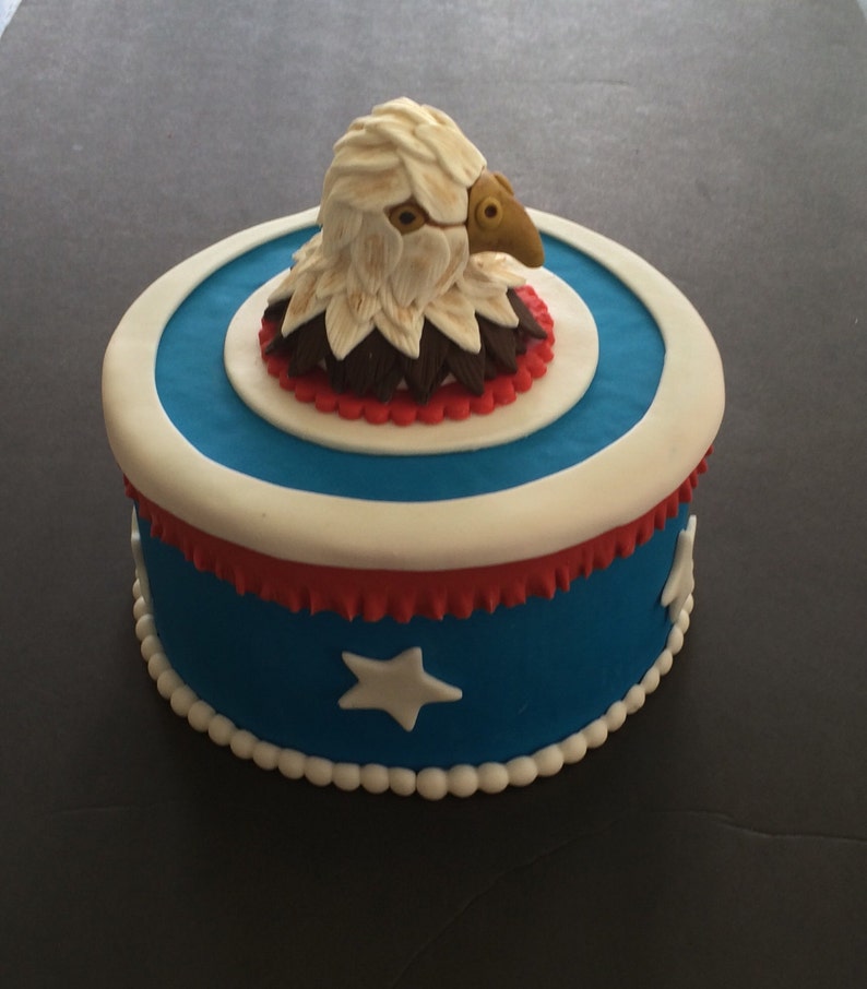 Eagle fondant cake topper Bild 4