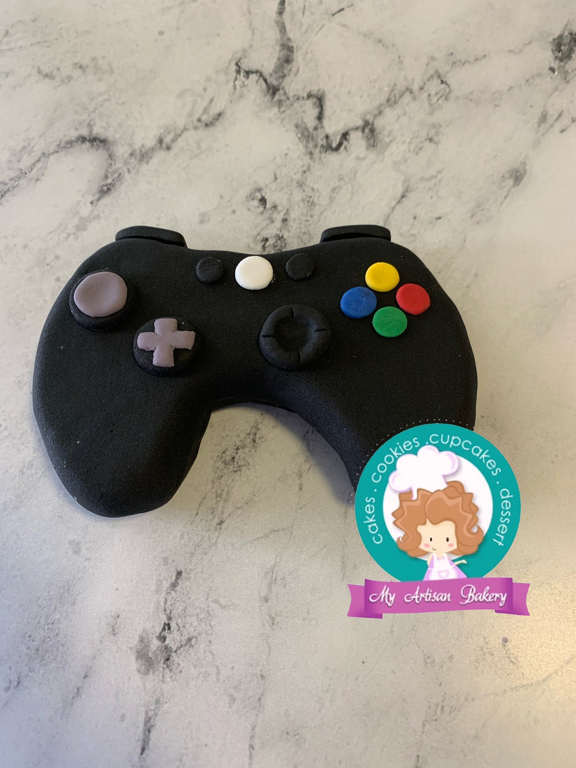 Game Controller Fondant Cake Topper Etsy