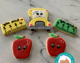 Back to school sugar cookies