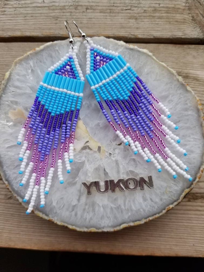 Canadian made Jewelry hand crafted seed bead earrings  Etsy