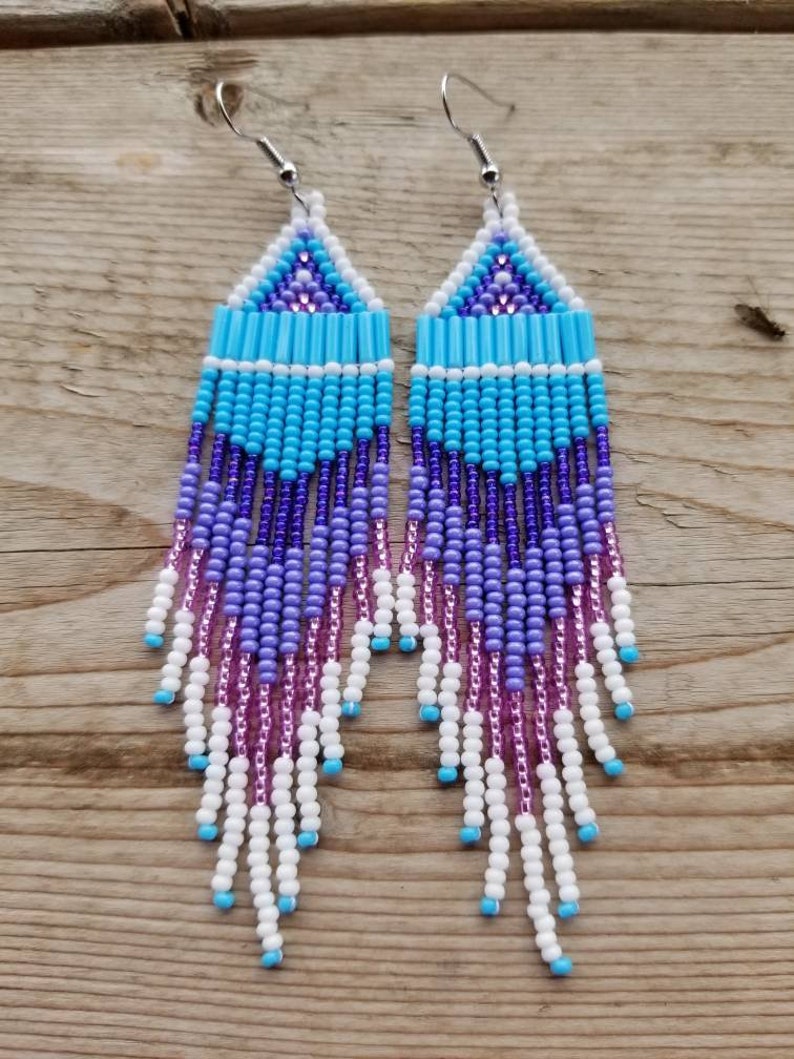 Canadian made Jewelry hand crafted seed bead earrings Etsy