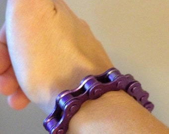 Bicycle-chain Bracelet - Purple