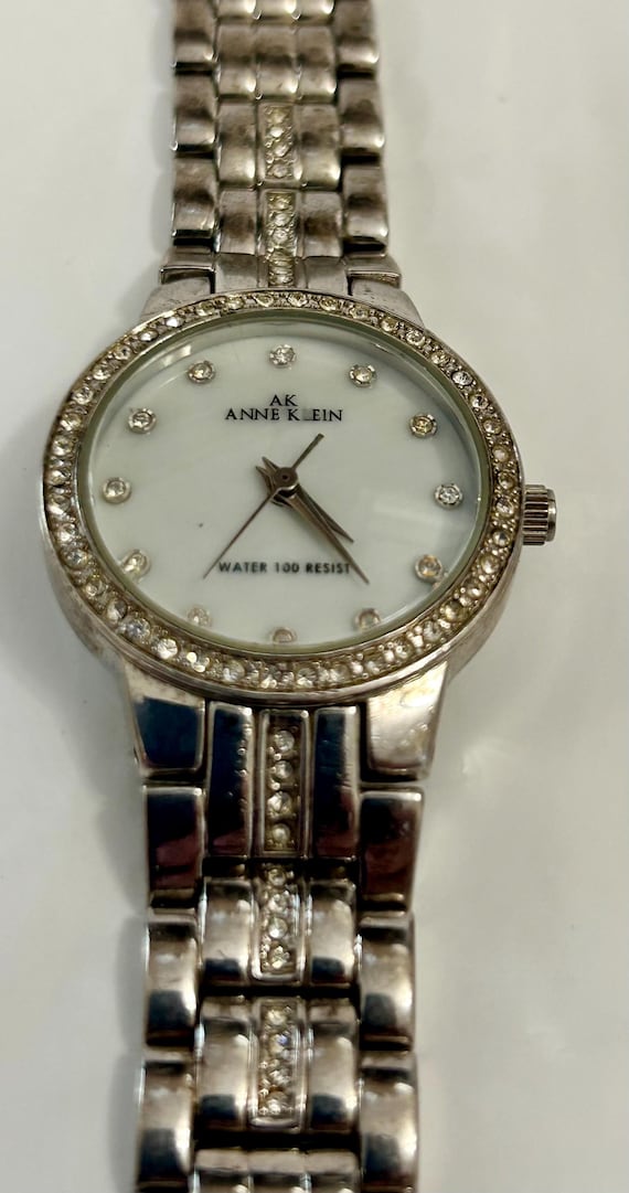 Anne Klein Silver Watch with Crystal Accents Anne Klein 10/6583GP Women main image 4