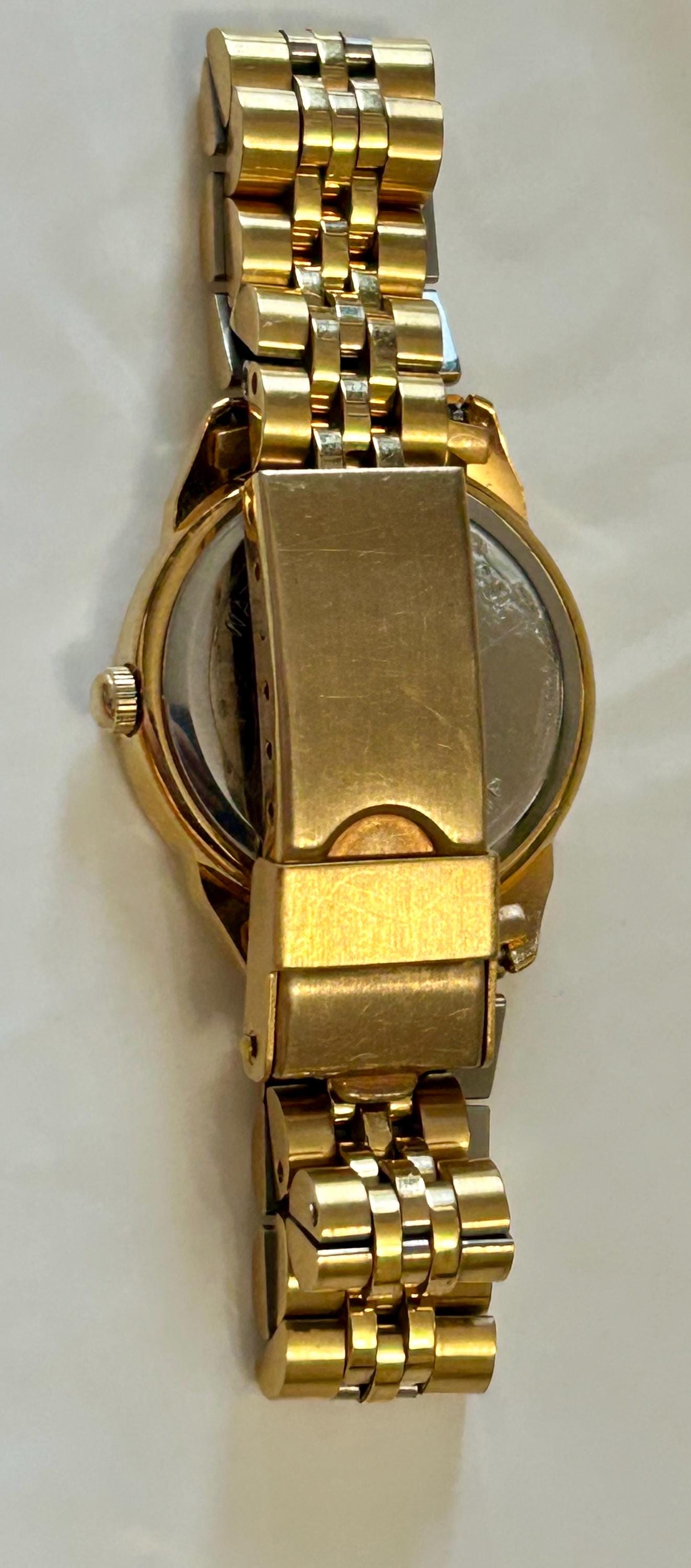 The Eller College CSI Swiss Watch New Battery 23K Gold Plated Women 26MM 6.75\