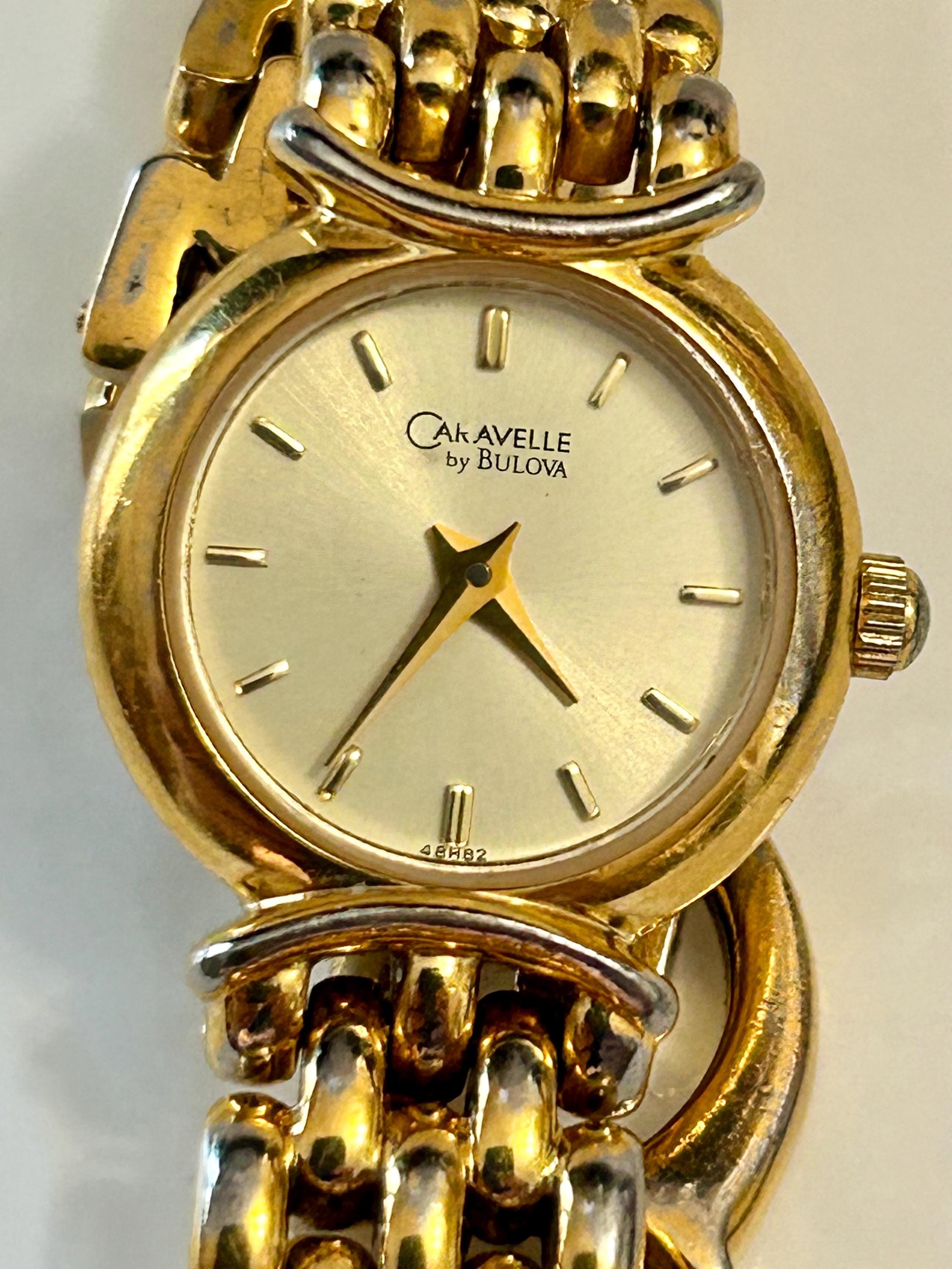Caravelle by Bulova ladies gold tone classic dress watch NEW BATTERY s-l1200.jpg main image 3