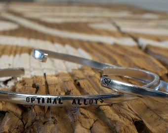 12g Aluminum Cuff Blanks - 1/8" x 7", Flat Stamping Supply