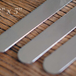 Aluminum Cuff Blanks - 3/8" x 5", 12g, Flat Stamping