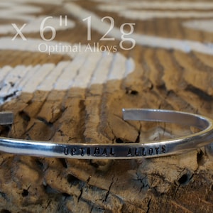 1/8 x 6 12 gauge Aluminum cuff/ bracelet blanks image 1
