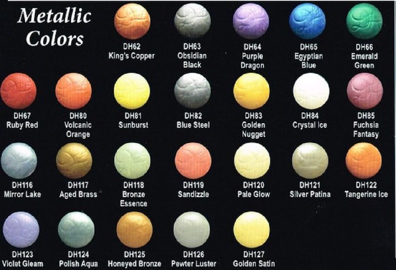 Doc Holliday Colors Acrylic Craft Paint for Ceramics, Metallic Paint ...
