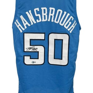 North Carolina Tyler Hansbrough Autographed College Style Jersey BAS Authenticated image 1