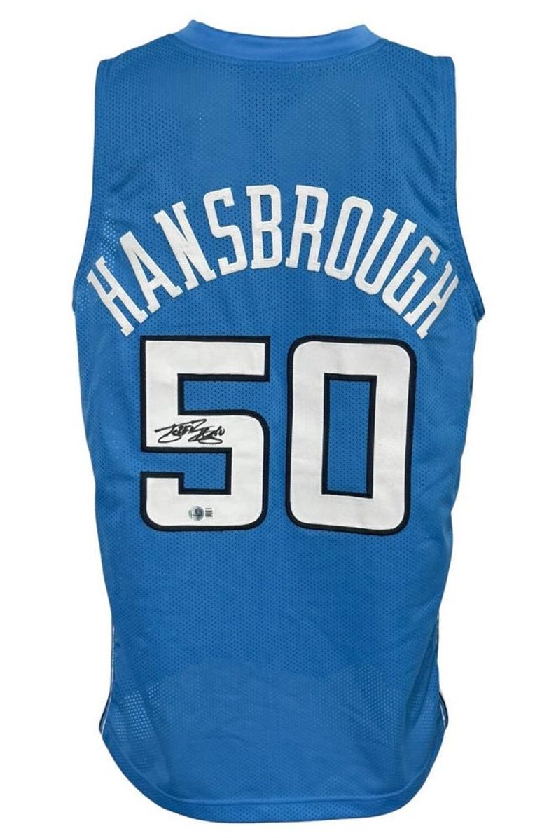North Carolina Tyler Hansbrough Autographed College Style Jersey BAS Authenticated image 1