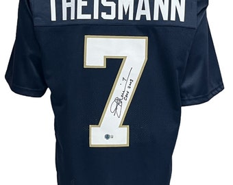 Notre Dame Fighting Irish Joe Theismann Autographed College Style Jersey BAS Authenticated