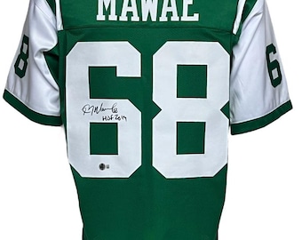 Vintage Y2K NFL on Field Reebok New York Jets Bart Scott #57 Green