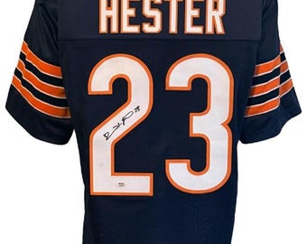 Chicago Bears Devin Hester Autographed Pro Style Blue Jersey BAS Authenticated
