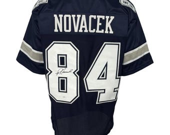 Custom Sewn Jay Novacek Dallas Cowboys White Jersey – Unsigned – M, L, XL, 2XL