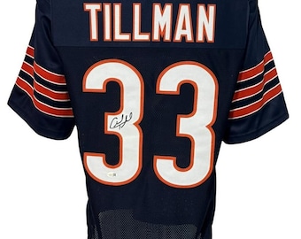 Chicago Charles Tillman Autographed Pro Style Navy Blue Jersey JSA Authenticated