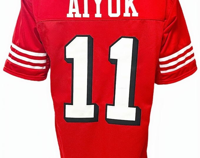 San Francisco 49ers Brandon Aiyuk Pro Style Custom Red Jersey